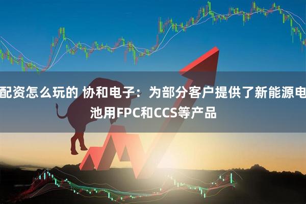 配资怎么玩的 协和电子：为部分客户提供了新能源电池用FPC和CCS等产品