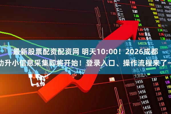 最新股票配资配资网 明天10:00！2026成都幼升小信息采集即将开始！登录入口、操作流程来了→